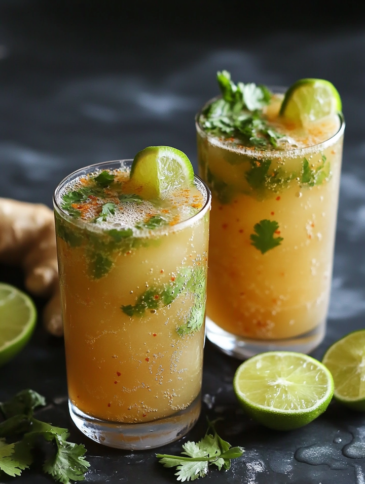 Spicy Ginger-Coriander Cooler