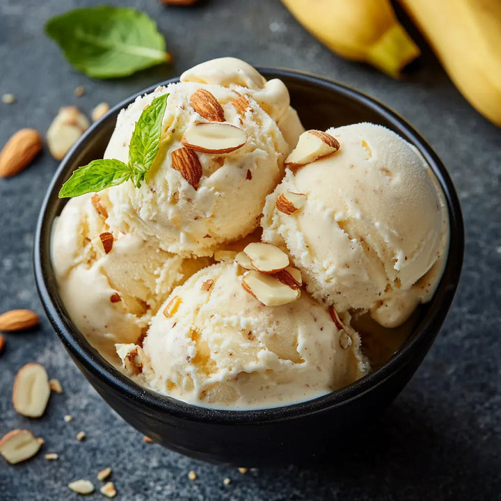 Banana Almond Ice Cream - Manjeri Skincare
