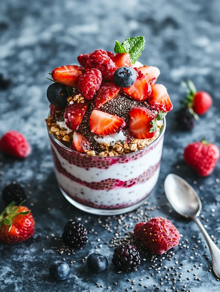 Berry Chia Pudding - Manjeri Skincare