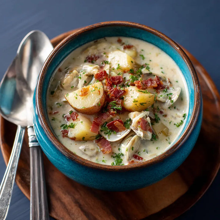 Creamy Clam Chowder with Potatoes and Herbs