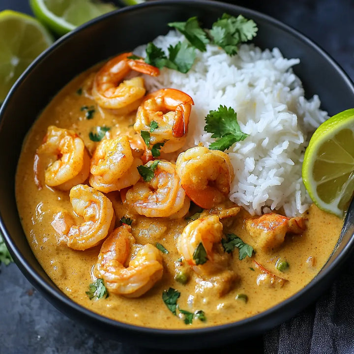 Coconut Curry Shrimp - Manjeri Skincare
