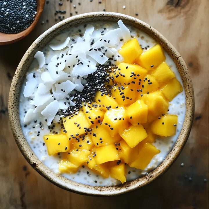 Coconut Glow Overnight Oats - Manjeri Skincare