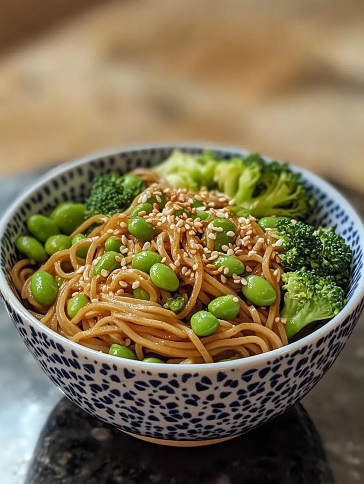 Miso-Ginger Soba Noodle Stir-Fry with Edamame & Broccoli - Manjeri Skincare