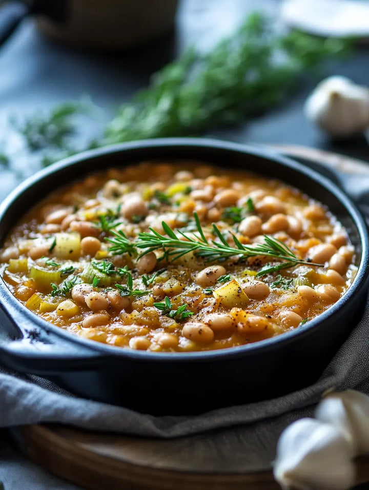 Herbed White Bean & Leek Cassoulet - Manjeri Skincare