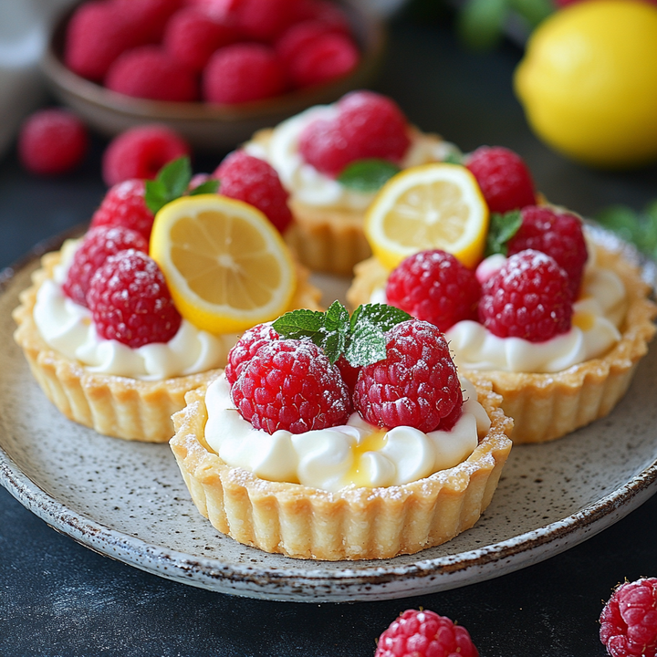 Lemon Raspberry Tartlets