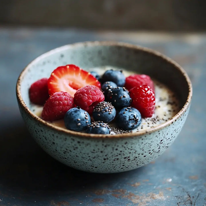 Berry Chia Overnight Oats - Manjeri Skincare