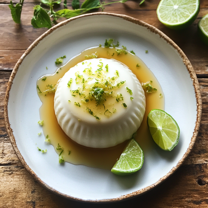 Coconut Lime Panna Cotta