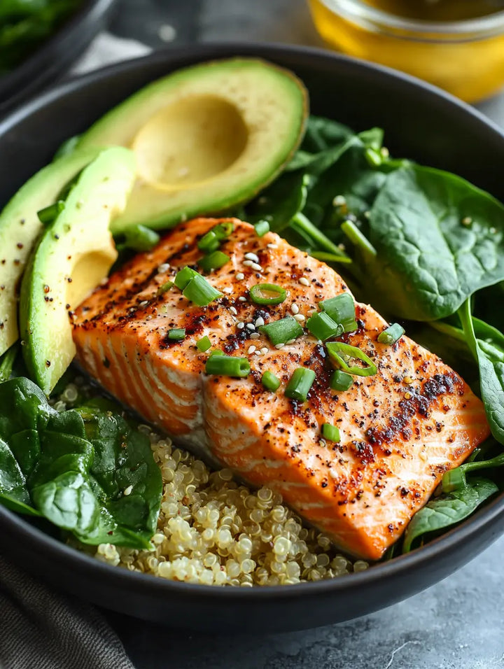 Salmon & Quinoa Power Bowl - Manjeri Skincare