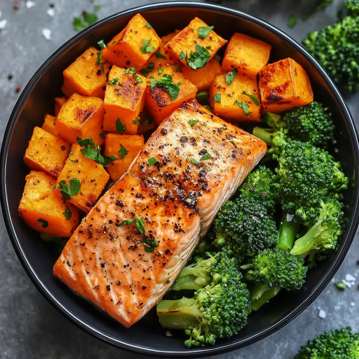 Omega-3 Glow Salmon Bowl - Manjeri Skincare
