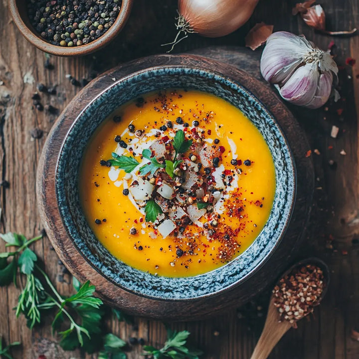 Golden Glow Sweet Potato Soup - Manjeri Skincare