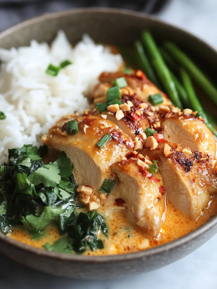 Lemongrass Coconut Chicken with Steamed Greens - Manjeri Skincare