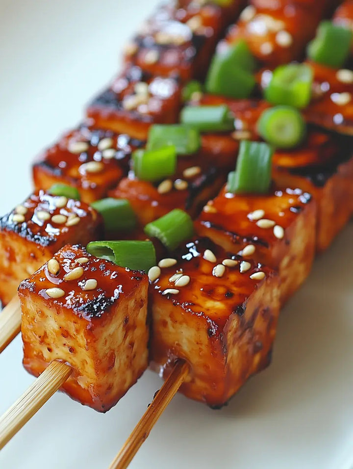 Miso-Glazed Tofu Skewers - Manjeri Skincare
