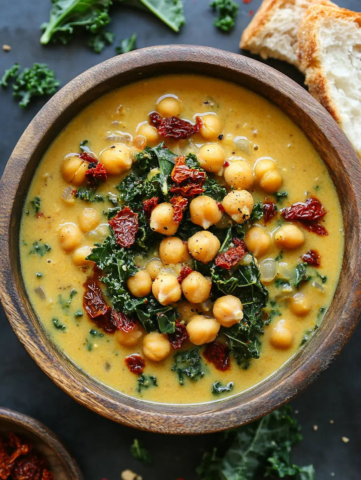 Creamy-Tuscan-Chickpea-Stew-with-Kale-Sun-Dried-Tomatoes-Vegan Manjeri Skincare