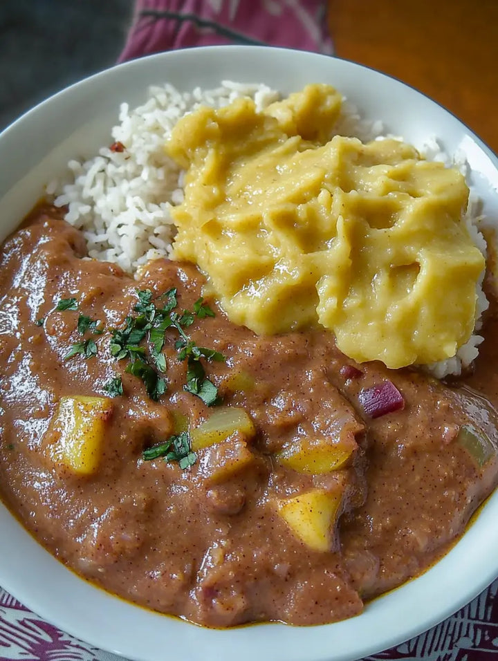 Ugandan Groundnut Sauce with Matoke - Manjeri Skincare