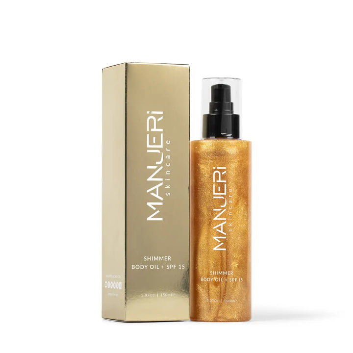 Manueri Shimmer Body Oil with SPF 15