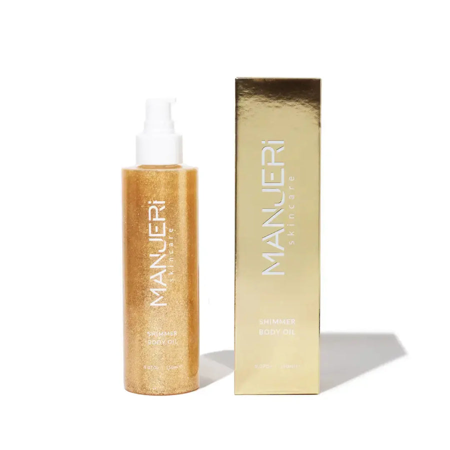body shimmer oil on dark skin tone